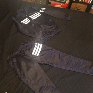 Navy blue sweatsuit